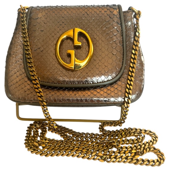 Gucci 1973 Python Crossbody Bag
Physical COA included - Picture 1 of 15